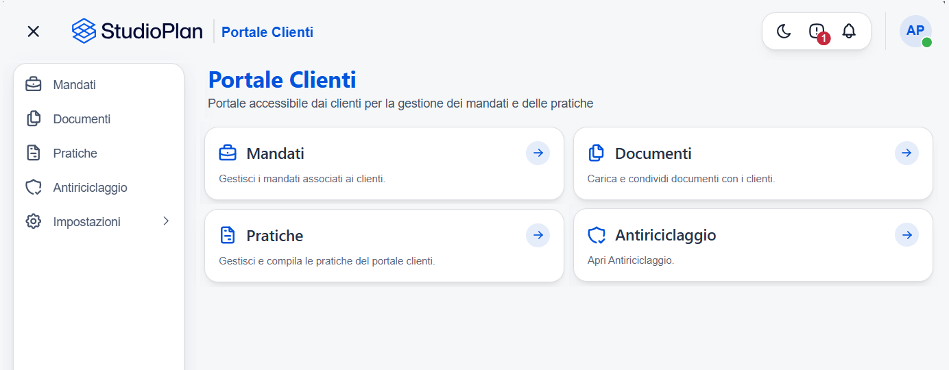 Il Portale Clienti visto dal Cliente: le aree Mandati, Documenti, Pratiche e Antiriciclaggio